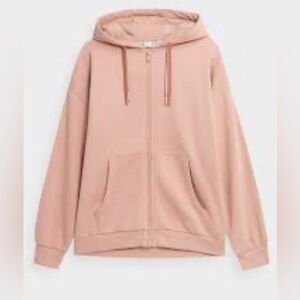 Shambhala Women's Blush Pink Hoodie Zip Jacket in Size XXL